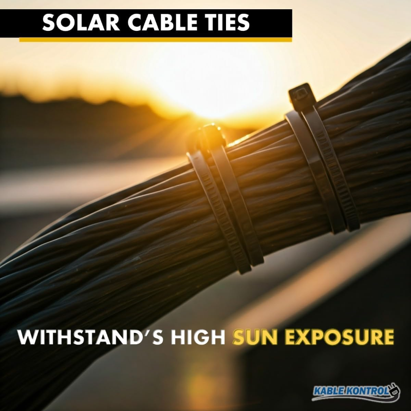 Nylon 12 Solar Cable Zip Ties - 6