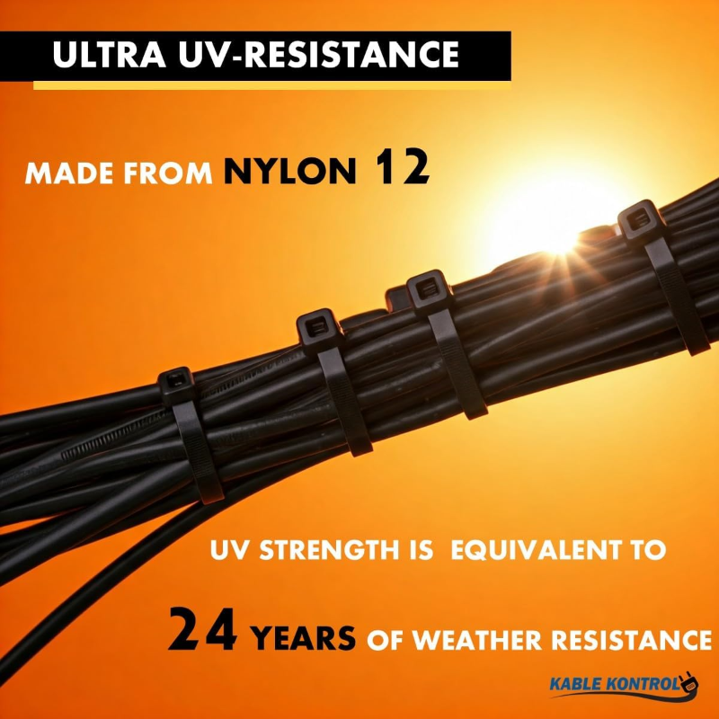 Nylon 12 Solar Cable Zip Ties - 5