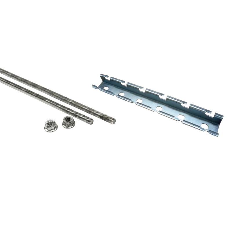 Kable Kontrol® Cable Tray Hanger Kit - 8" Wide Horizontal Support Bar - (2) 3/8" Threaded Rod - (2) Common Nuts