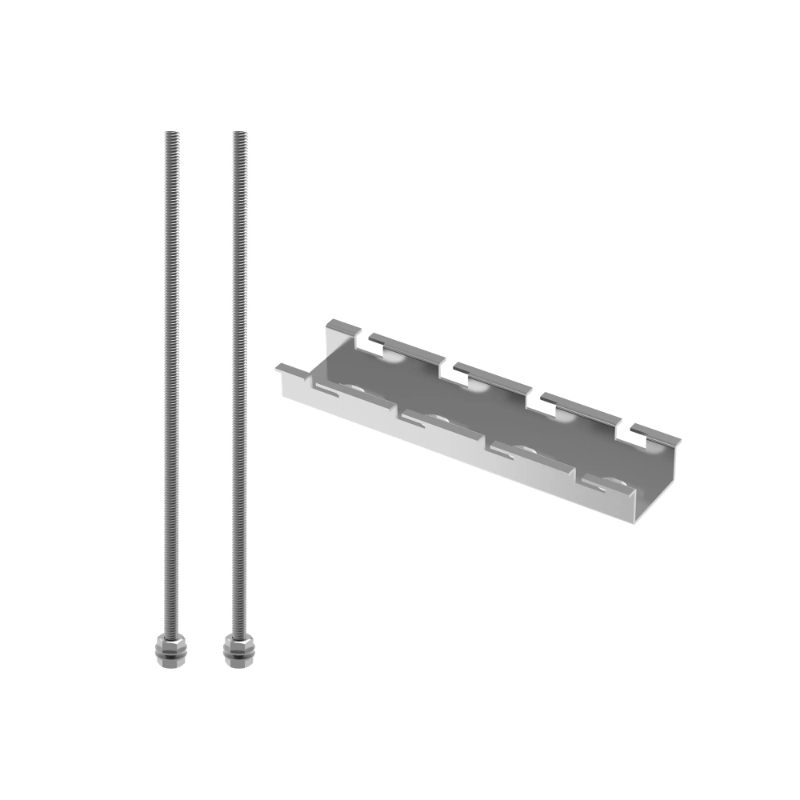 Kable Kontrol® Cable Tray Hanger Kit - 4" W Horizontal Support Bar - 304 Stainless Steel
