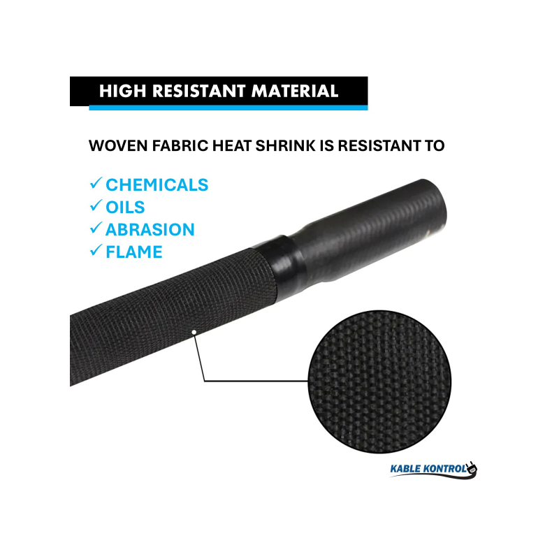 Fabric Heat Shrink Tubing 2-1 - 5