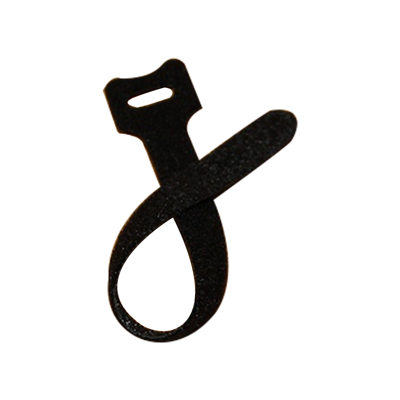 Black Hook and Loop cable bundling strap