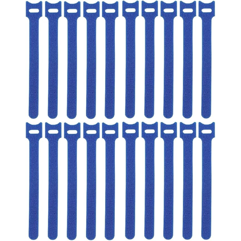 Kable Kontrol™ Hook and Loop Fastener Wraps Blue