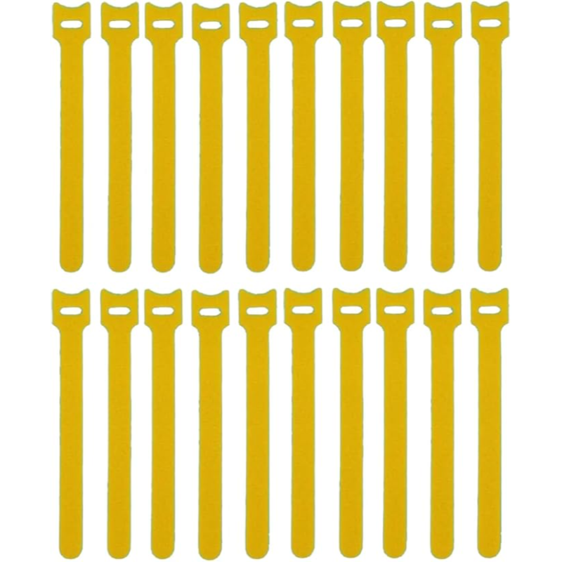 Kable Kontrol™ Hook and Loop Fastener Wraps yellow