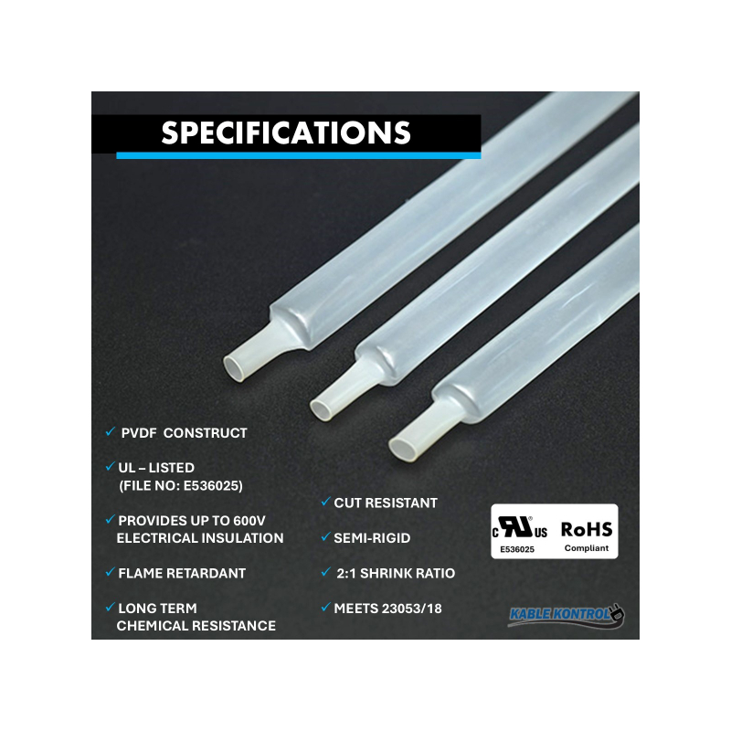 Kable Kontrol Kynar (PVDF) Heat Shrink Tubing - 1