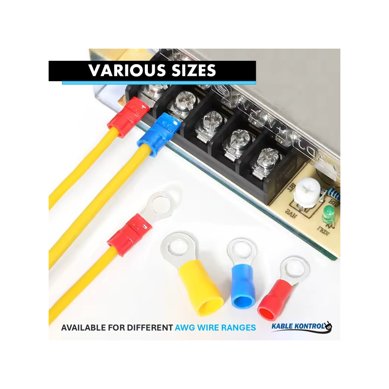 Kable Kontrol Ring Terminal Connector - PVC Vinyl Insulated - 2