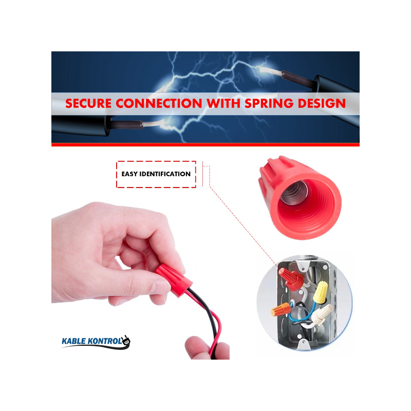 Kable Kontrol Twist on Wire Connector Caps - 5