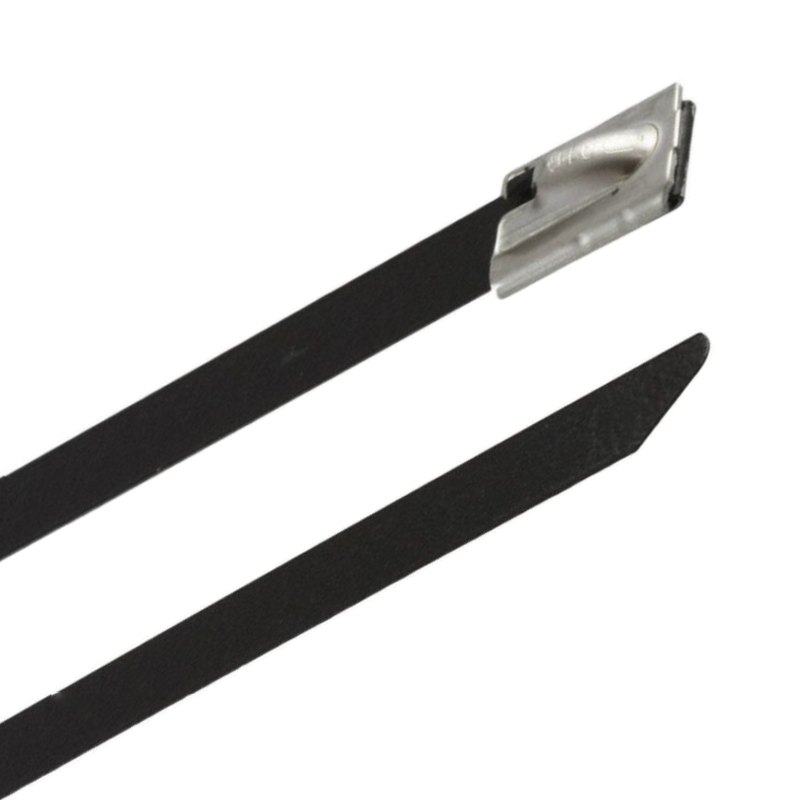 Image of Plastic Coated stainless steel cable ties